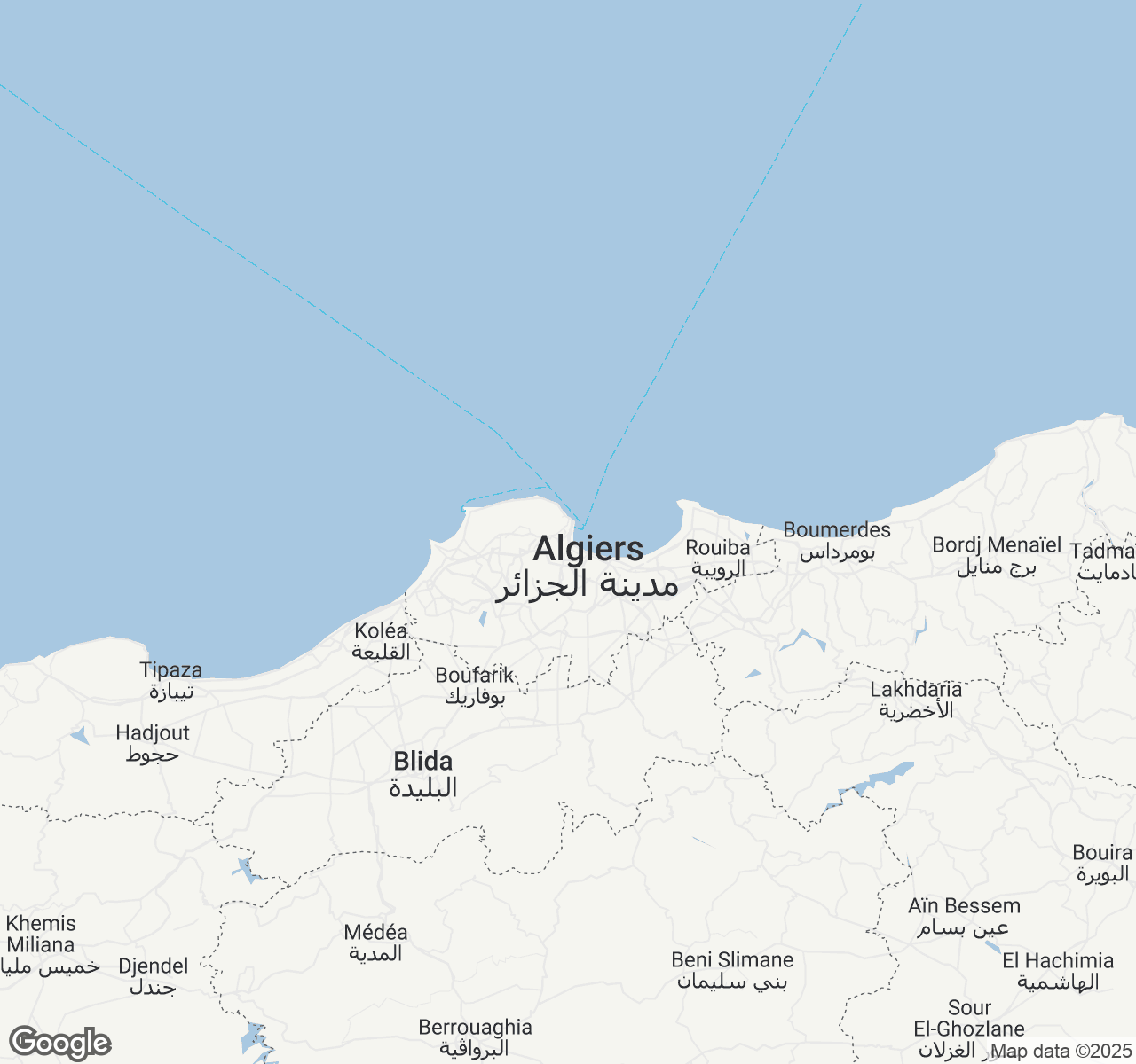 Map of Algiers